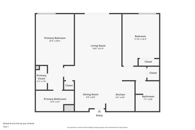 88 Bush Street 3178, San Jose, CA 95126