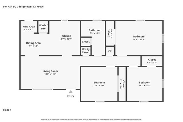 804 Ash ST, Georgetown, TX 78626