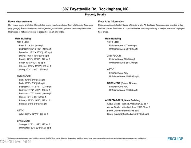 807 Fayetteville Road, Rockingham, NC 28379