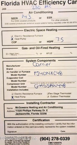 252 DALTON MILL Drive, St. Johns, FL 32259