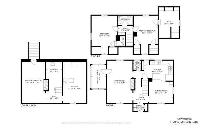 43 Winsor St, Ludlow, MA 01056