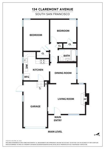 134 Claremont Avenue, South San Francisco, CA 94080