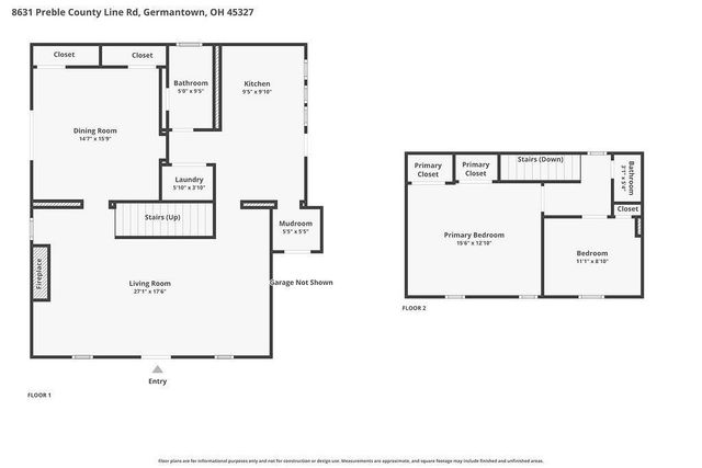 8631 Preble County Line Road, Gratis Twp, OH 45327