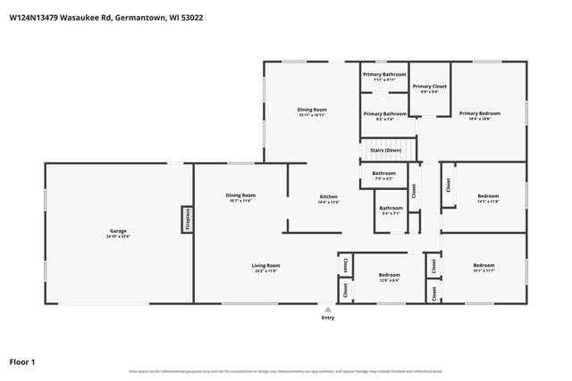 W124N13479 Wasaukee ROAD, Germantown, WI 53022