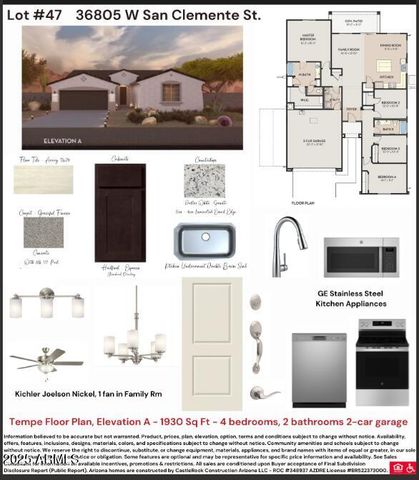 36805 W SAN CLEMENTE Street, Maricopa, AZ 85138