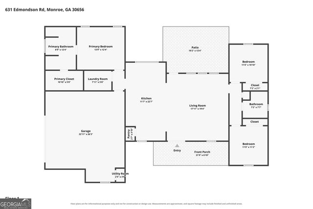 631 Edmondson Road, Monroe, GA 30656
