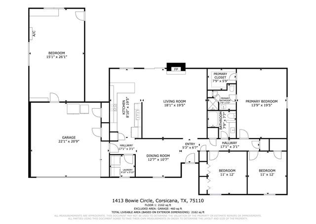 1413 Bowie, Corsicana, TX 75110