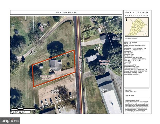 253 N GUERNSEY RD, West Grove, PA 19390