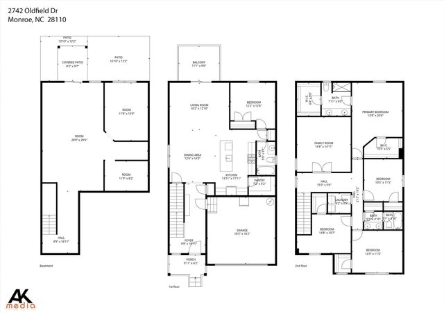 2742 Oldfield Drive, Monroe, NC 28110