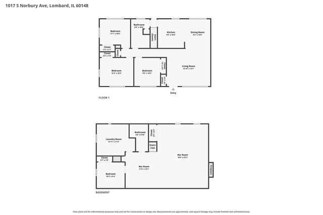 1017 S Norbury Avenue, Lombard, IL 60148