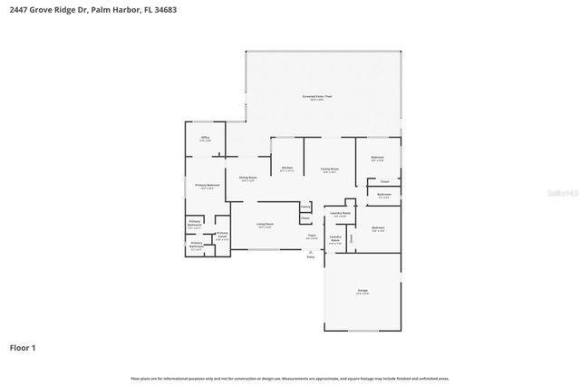 2447 GROVE RIDGE DRIVE, Palm Harbor, FL 34683