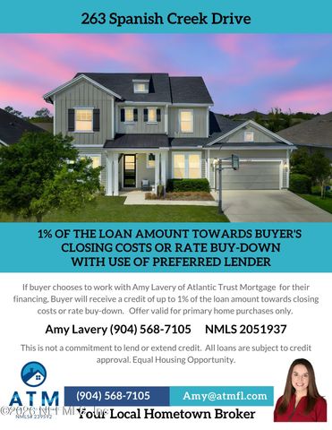 263 SPANISH CREEK Drive, Ponte Vedra, FL 32081