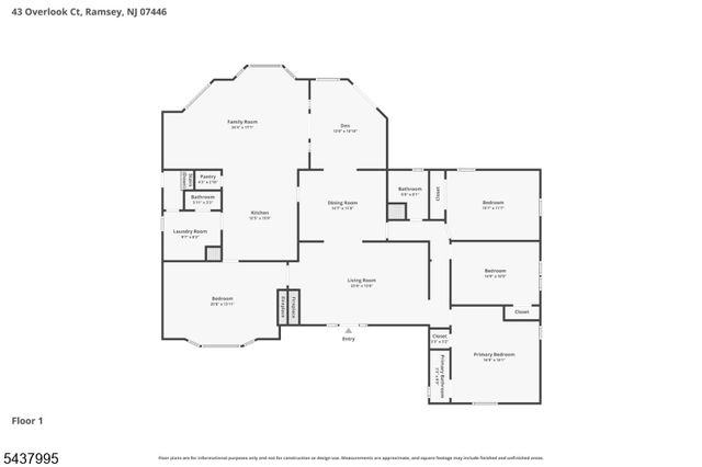 43 Overlook Ct, Ramsey Boro, NJ 07446