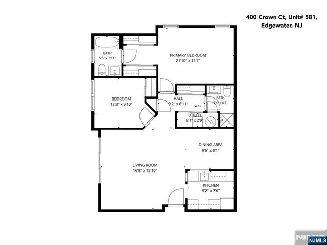 400 Crown Court 581, Edgewater, NJ 07020