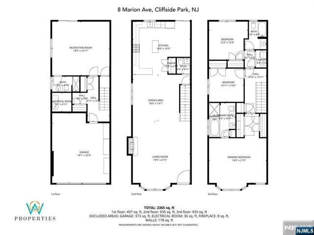 8 Marion Avenue, Cliffside Park, NJ 07010