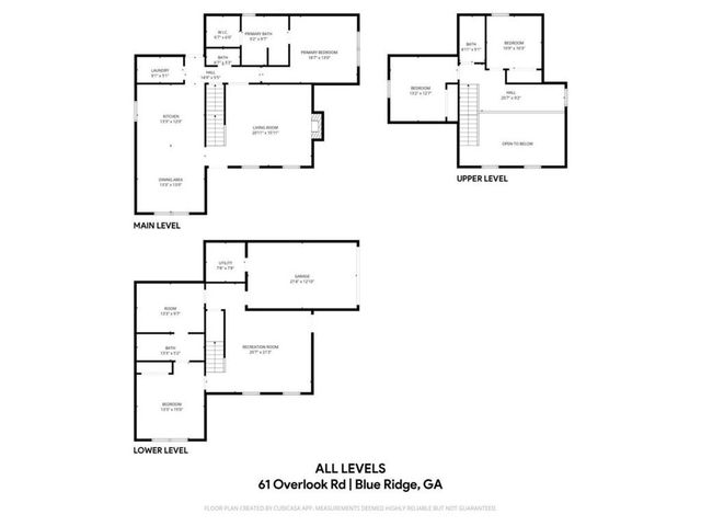 61 Overlook Road, Blue Ridge, GA 30513