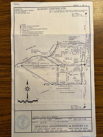 9586 E Lure Road, Newfield Twp, MI 49421