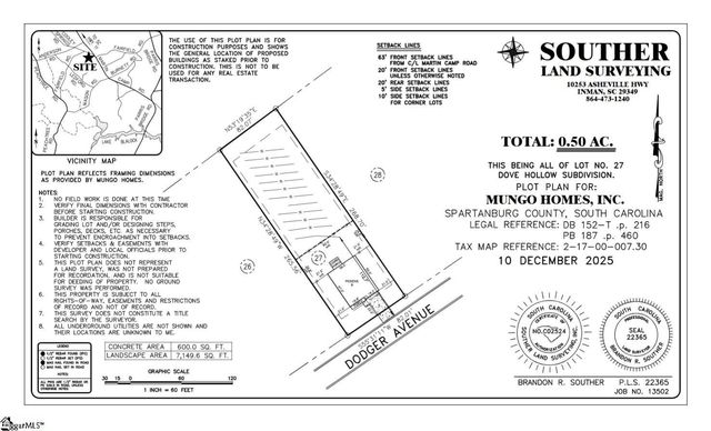 430 Dodger Avenue Lot 27, Chesnee, SC 29323
