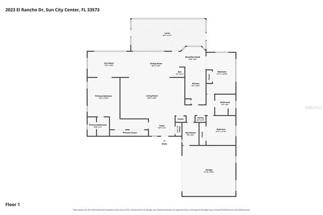 2023 EL RANCHO DRIVE, Sun City Center, FL 33573