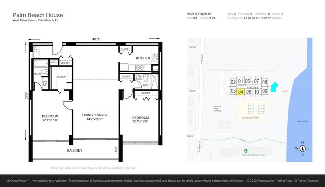 5600 N Flagler Drive 1502, West Palm Beach, FL 33407