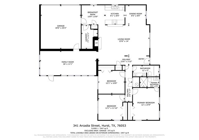 341 Arcadia Street, Hurst, TX 76053