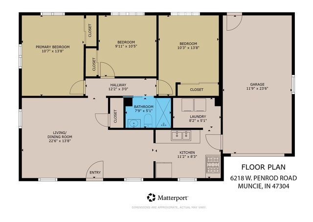 6218 W Penrod Road, Muncie, IN 47304