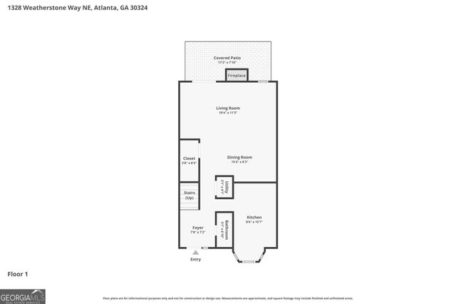 1328 Weatherstone Way NE, Atlanta, GA 30324