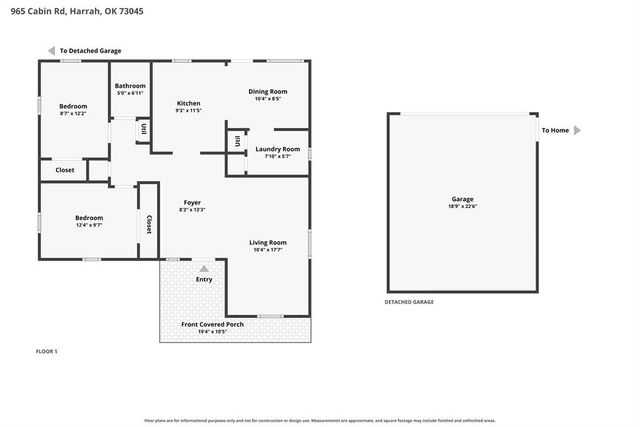 965 Cabin Road, Harrah, OK 73045
