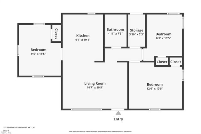 322 Avondale RD, Portsmouth, VA 23701