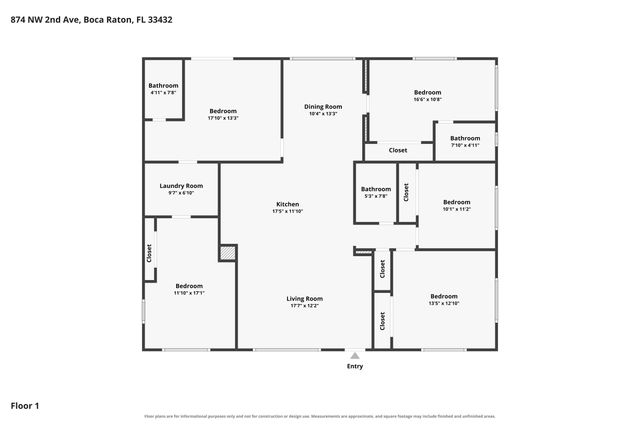 874 NW 2ND Avenue, Boca Raton, FL 33432