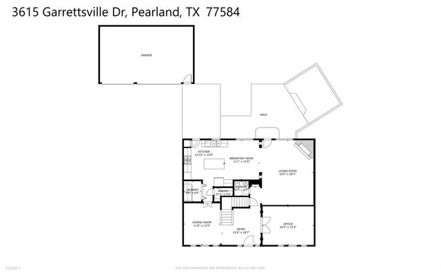 3615 Garrettsville Drive, Pearland, TX 77584