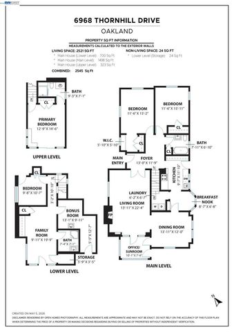 6968 THORNHILL DRIVE, Oakland, CA 94611