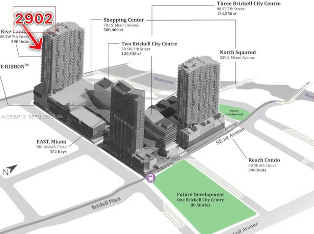 88 SW 7th Street 2902, Miami, FL 33130