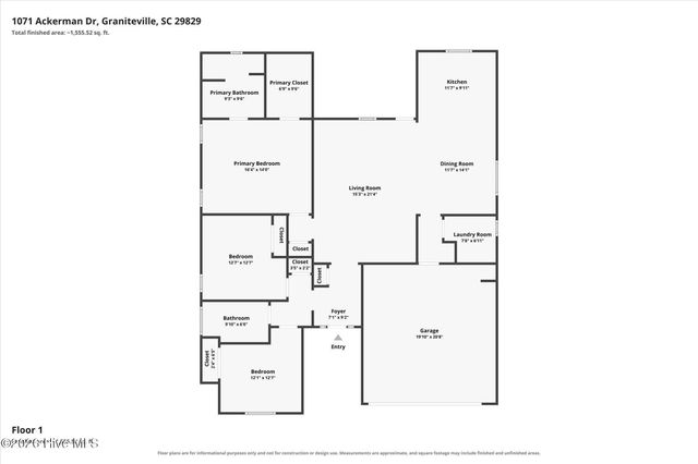 1071 Ackerman Drive, Graniteville, SC 29829