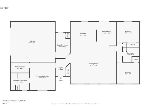 24674 BOLTON HILL Rd, Veneta, OR 97487