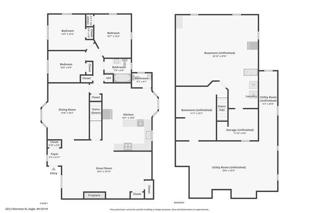 223 S Sherman STREET, Eagle, WI 53119