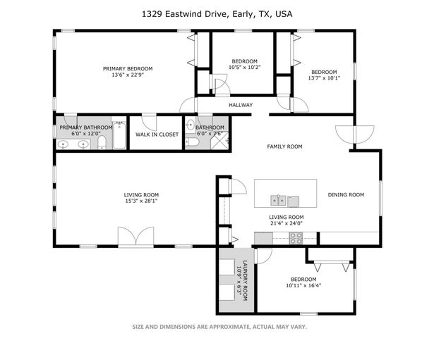 1329 Eastwind Drive, Early, TX 76802