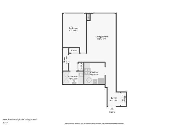 440 N Wabash Avenue 2307, Chicago, IL 60611
