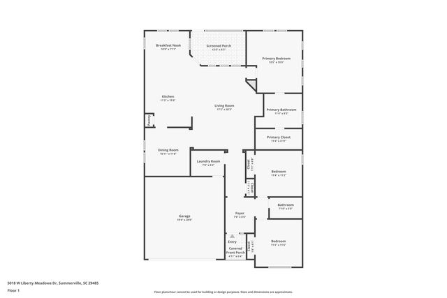 5018 W Liberty Meadows Drive, Summerville, SC 29485