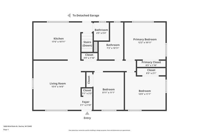 1608 Wind Dale DRIVE, Racine, WI 53402