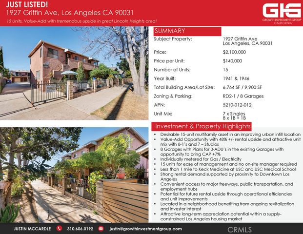 1927 Griffin Avenue, Los Angeles, CA 90031