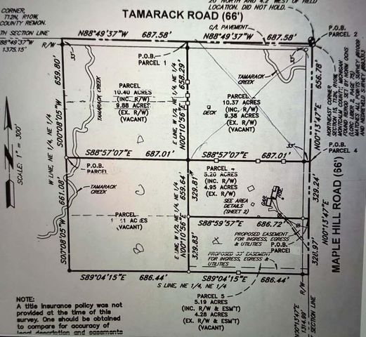 9807 N Maple Hill Road, Reynolds Twp, MI 49329