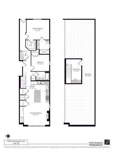 1525 N Bosworth Avenue 3S, Chicago, IL 60642