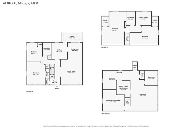 68 Elliot Place, Edison, NJ 08817