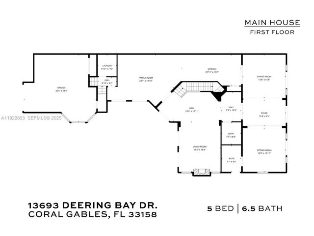 13693 Deering Bay Dr, Coral Gables, FL 33158