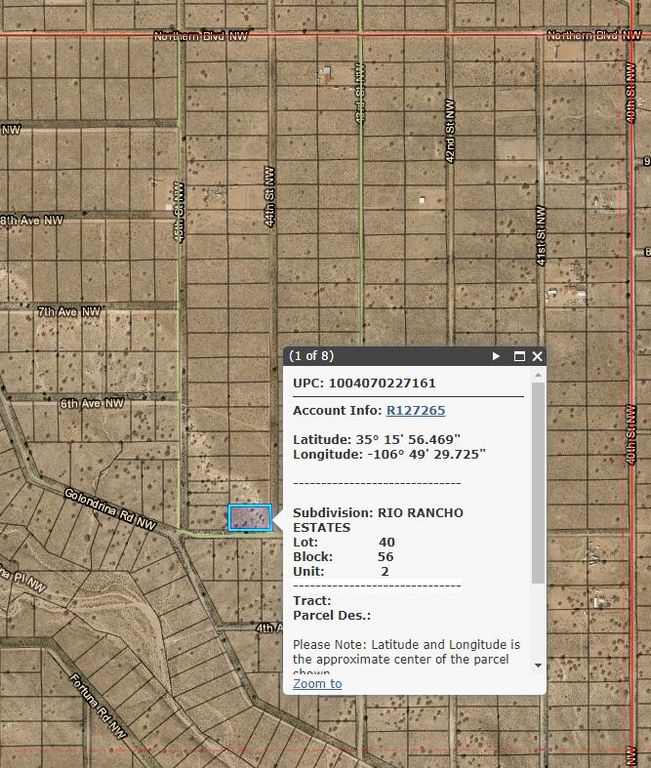 0 44th Street NW, Rio Rancho, NM 87124