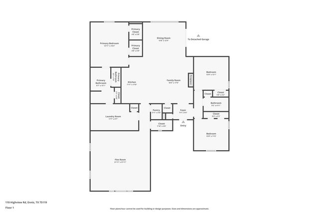 110 Highview Road, Ennis, TX 75119