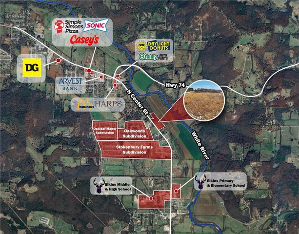 11.7AC N Center Street, Elkins, AR 72727
