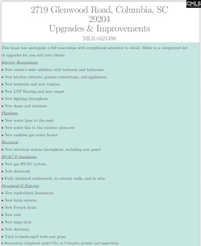 2719 Glenwood Road, Columbia, SC 29204