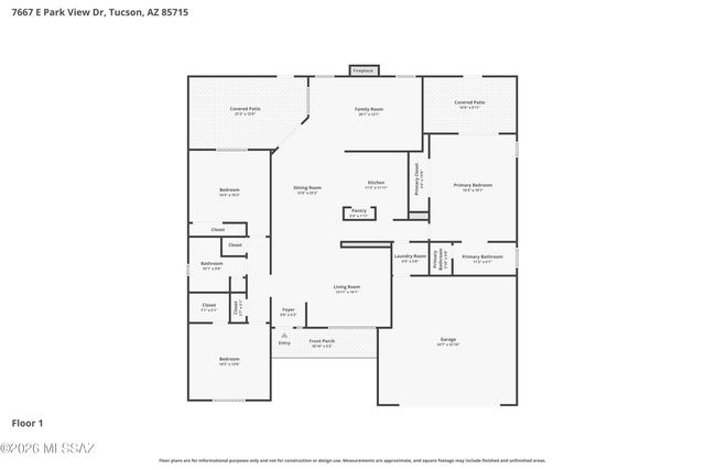 7667 E Park View Drive, Tucson, AZ 85715